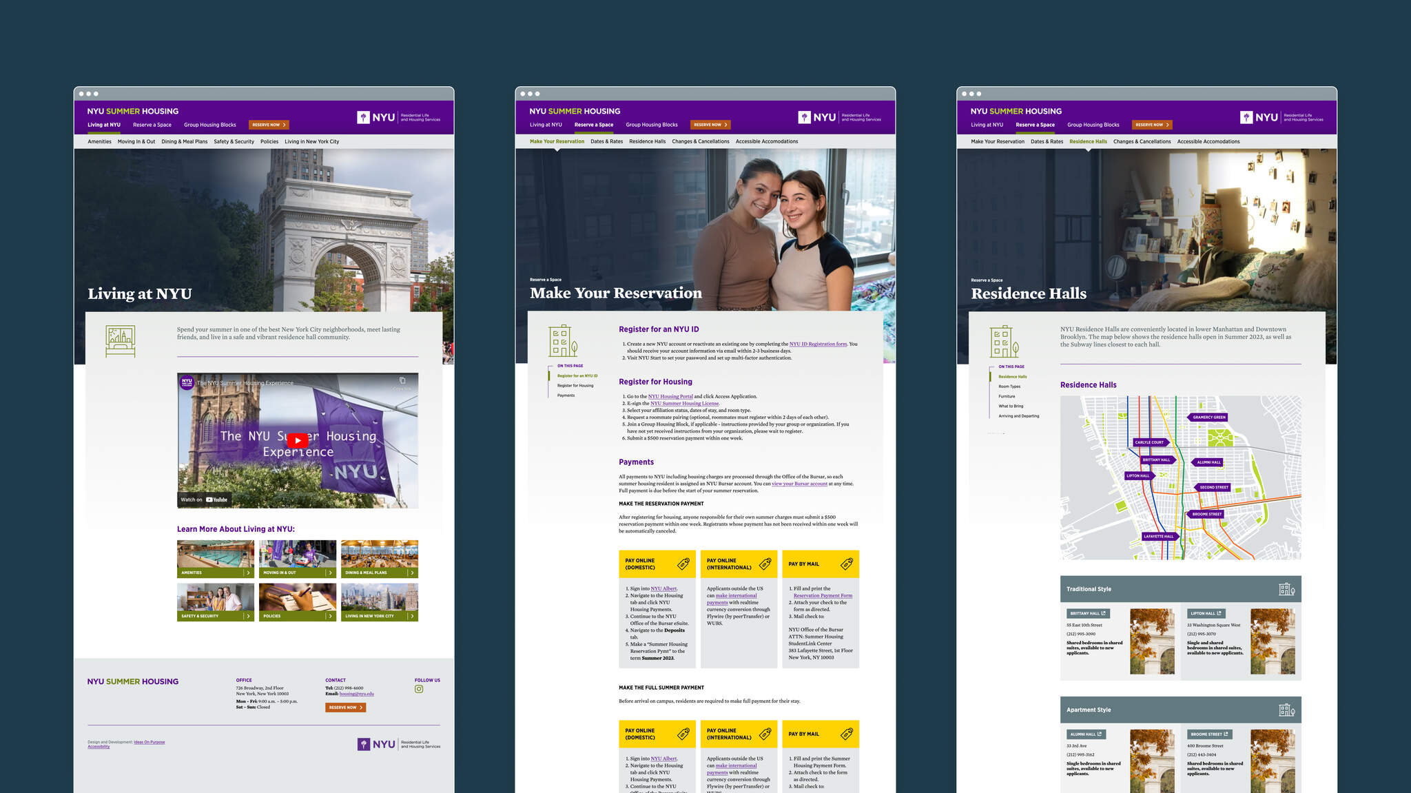 New York University NYU Summer Housing site Ideas On Purpose